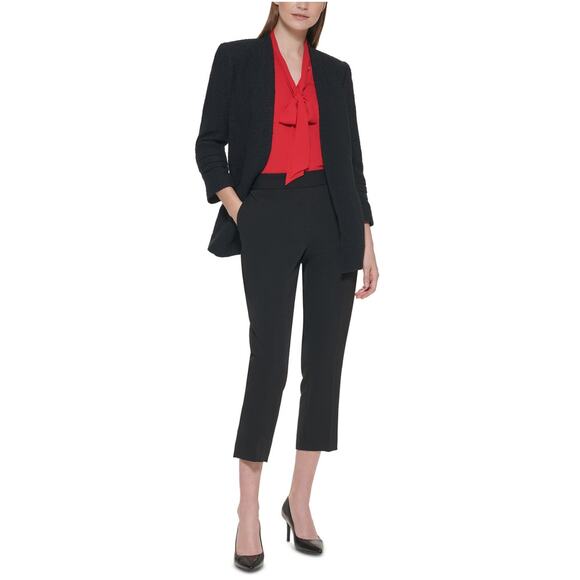 CALVIN KLEIN Tweed Slim Fit 3/4 Sleeve Blazer - 12 - Picture 2 of 7